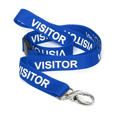 Afbeelding van CKB Ltd Draaibare metalen schouderband voor ID kaarthouder ontwerp met snelsluiting, Blauw