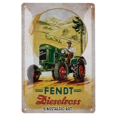 Afbeelding van Wandbord Fendt Dieselross