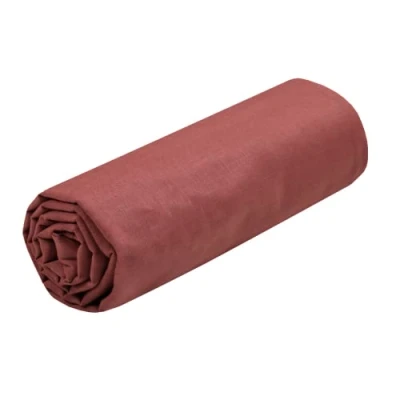 Afbeelding van Lovely CASA Hoeslaken maat 140 x 190 cm, grote spanhoogte 30 cm 100% katoen Oeko Tex gecertificeerd kleur granache model Eden beddengoed voor thuis zacht en comfortabel een knus bed