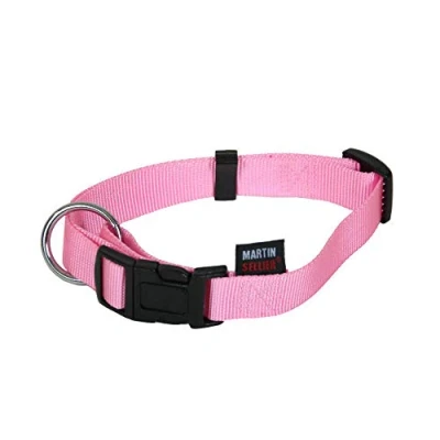 Afbeelding van Martin Sellier Halsband Basic Nylon Roze 10 MMX20 30 CM (366313)