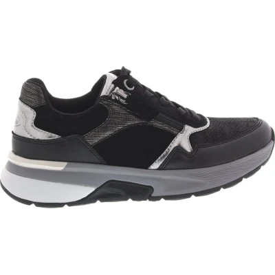 Afbeelding van Dames Sneakers Gabor 56.847.67 Rolling Soft Zwart Maat 4½