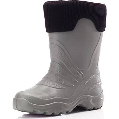 Afbeelding van Ladeheid LA CA FrogWinter Kinder Regenlaarzen Rubber met Binnenschoen EVA Wasbare Karbon/Grau 30/31