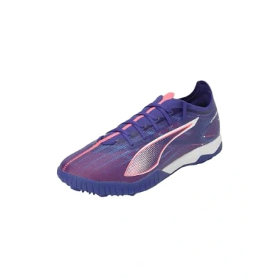 Afbeelding van Puma Ultra 5 Match TT Voetbalschoenen voor kunstgras, Heren, Maat: 43, Lapis lazuli/white/sunset glow Textiel/ synthetisch