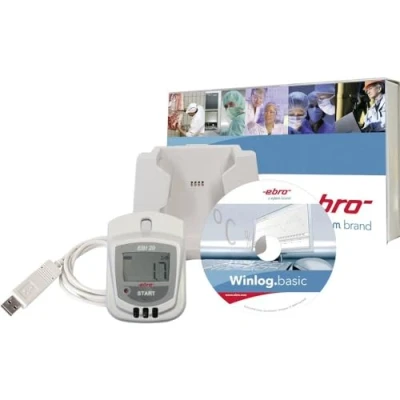 Afbeelding van ebro EBI 20 TH1 Set Multidatalogger Te meten grootheid: Vochtigheid, Temperatuur 30 tot +70 C 0 100 % Hrel