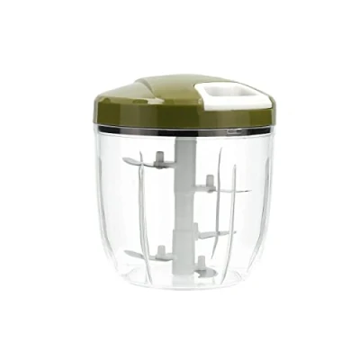 Afbeelding van Handmatige minihakker met trekkoord Quid Naturalia Groen Metaal 12,5 x 14 cm Handboek