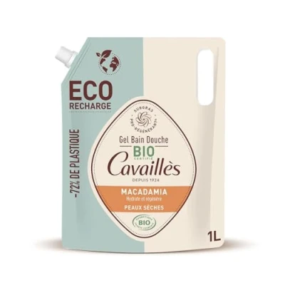 Afbeelding van Rogé Cavaillès Macadamia Biologische Droge Huid Bad &amp; Douchegel Eco Refill 1 L