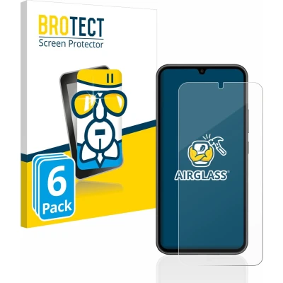 Afbeelding van BROTECT Screenprotector voor Samsung Galaxy A34 5G Folie Beschermfolie Beschermglas transparant (6 Stuks)