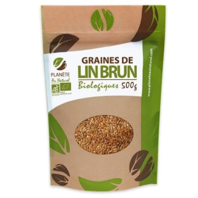 Afbeelding van Biologische bruine lijnzaad, 500 g (linum usitatissimum)