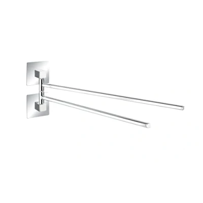 Afbeelding van Wenko Handdoekrek Quadro Turbo loc Rvs 40 Cm Zilver