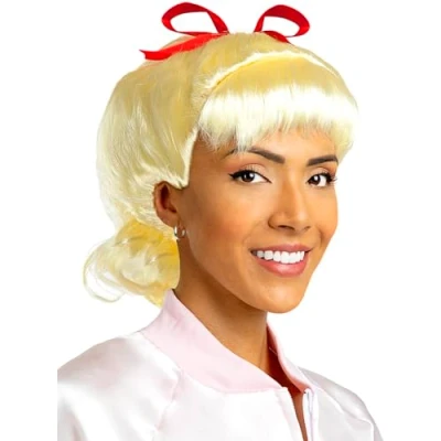 Afbeelding van FUNIDELIA 1950s blonde pruik voor vrouwen Rock &amp; Roll