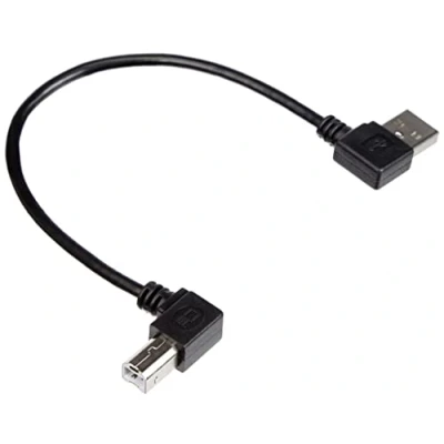 Afbeelding van System S USB A naar B adapterkabel 90 hoek 22cm