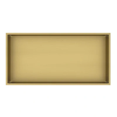 Afbeelding van Best Design Moya inbouwnis 30.5x61x7cm Mat goud Duurzaam materiaal