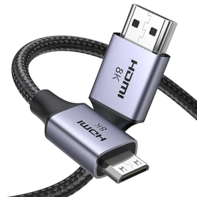 Afbeelding van UGREEN Mini HDMI naar kabel 8K 60Hz 2.1 mannelijk bidirectioneel 4K 240Hz eARC 3D Dolby Vision HDCP compatibel met tablet HDTV Raspberry Pi Zero W camera monitor (1 m)