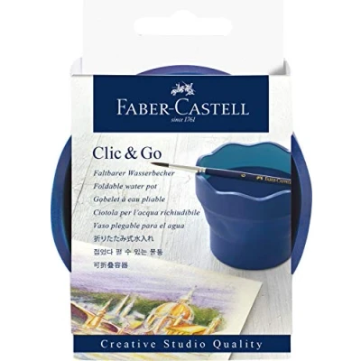 Afbeelding van Faber Castell 181540 Clic&amp;Go waterbeker, blauw