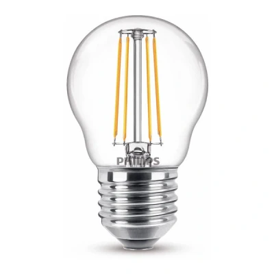 Image de Philips E27 ampoule LED à filament sphérique 4,3W (40W) blanc chaud
