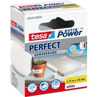 Afbeelding van Plakband Tesa textiel 38mmx2.75m wit