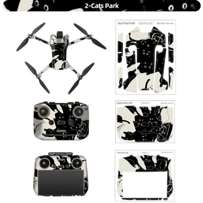 Afbeelding van Stickers Cats Park voor DJI Mini 4 Pro RC 2