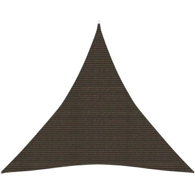 Afbeelding van Zonnezeil 160 g/m² 4x4x4 m HDPE bruin