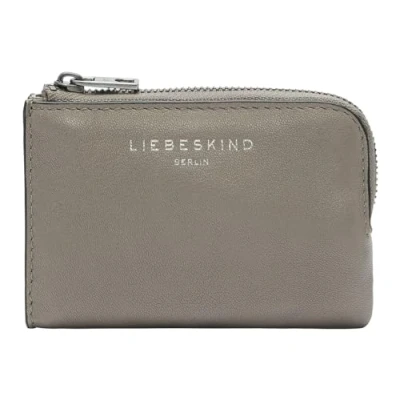 Afbeelding van LIEBESKIND BERLIN Leren Portemonnee Sheep Natural Thea Wallet Neutral Gray Taupe