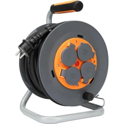 Afbeelding van Zenitech Bouwhaspel IP44 4 stopcontacten 16A 3G1,5 mm² 25 m