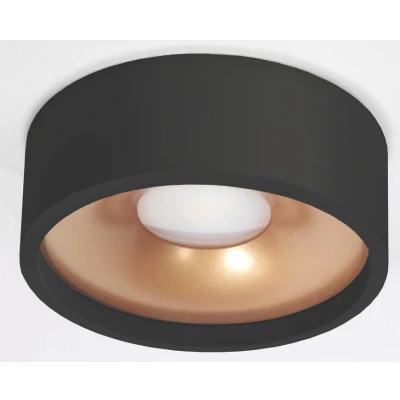 Afbeelding van Artdelight Plafondlamp Orlando Ø 14 cm zwart goud