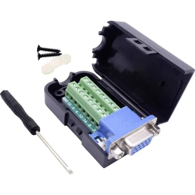 Afbeelding van TRU COMPONENTS T1904C097 D sub female connectorset Aantal polen: 15 Schroeven 1 stuk(s)