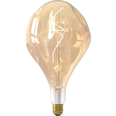 Afbeelding van LED lamp Organic Evo goudkleur E27 6W Goudkleurig Glas Calex