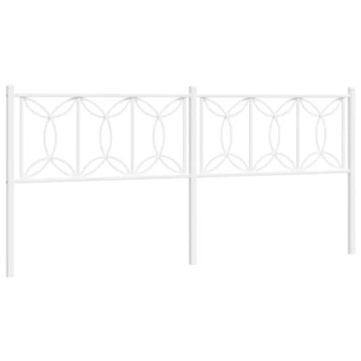 Afbeelding van Hoofdbord 200 cm metaal wit