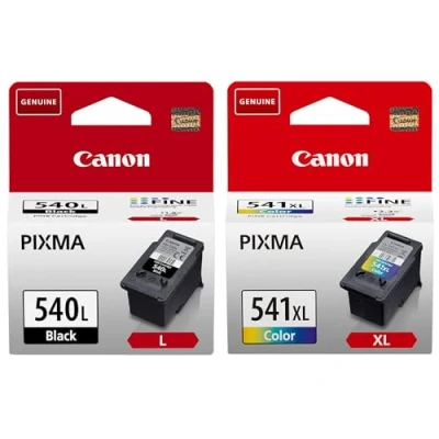 Image de Canon PG 540 XL/CL 541XL Photo Value Pack de 2 à rendement élevé noir couleur (cyan magenta jaune) original 100 x 150 mm 50 feuille(s) blister jeu papier / cartouche d&#039;encre pour PIXMA MG3150 MG3550 MG3650 MG4250 MX395 MX4