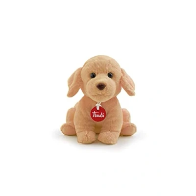 Afbeelding van Trudi Puppy knuffel Hond 18 cm Hoge kwaliteit pluche Knuffeldier voor jongens en meisjes Beige 16x18x18 maat S