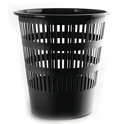 Afbeelding van Afvalemmer Faibo Rooster Zwart Polypropyleen Plastic 16 L