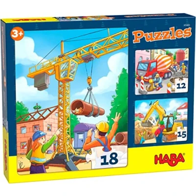 Image de Puzzles enfant Haba Engins de chantier