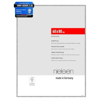 Afbeelding van nielsen Atlanta Aluminium lijst, 60 x 80 cm, mat zilver