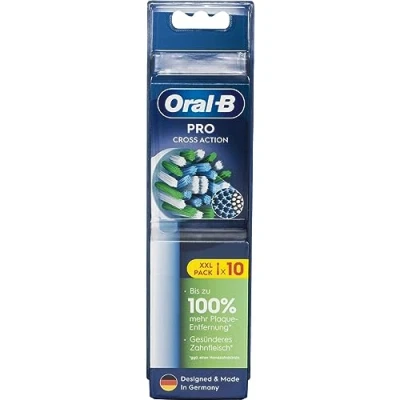 Afbeelding van Oral B Cross Action Opzetborstel voor elektrische tandenborstel 10 stuk(s) Wit