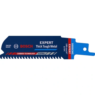 Afbeelding van Bosch Accessories 2608900364 Expert Thick Tough Metal S 555 CHC reciprozaagblad, 1 stuk Zaagbladlengte 100 mm stuk(s)