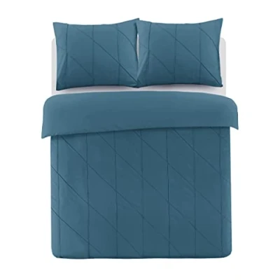 Afbeelding van Papillon Canberra Dekbedovertrek Eenpersoons 140x200/220 cm Petrol