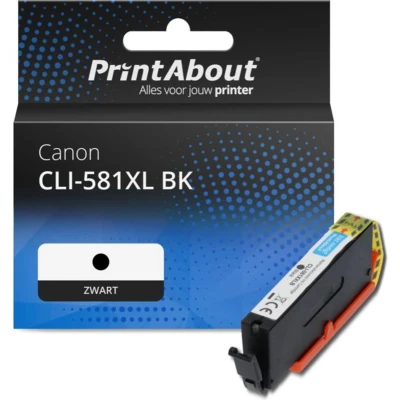 Afbeelding van Huismerk Canon CLI 581XL BK Inktcartridge Zwart Hoge capaciteit