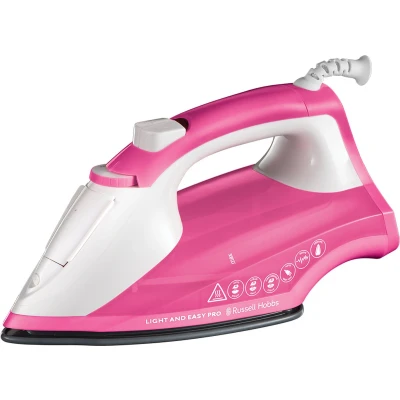 Afbeelding van Russell Hobbs Light &amp; Easy Pro Strijkijzer / Stoomstrijkijzer 26461 56 Roze