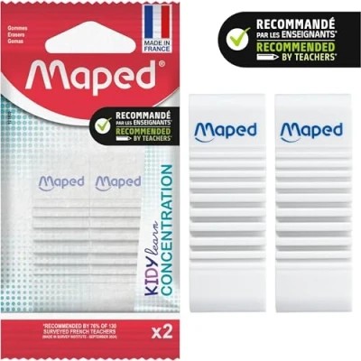 Afbeelding van Gum maped kidy learn concentration set 2 stuks wit