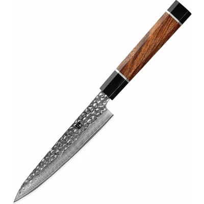 Afbeelding van Gehamerd Damaststaal (67 laags) Xinzuo PM8 Series Professioneel groentemes