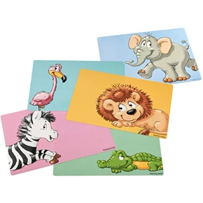 Afbeelding van Platzsets Happy Zoo 45 x 30 cm Set van 5
