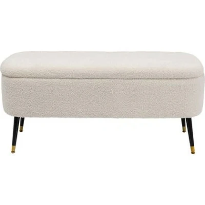 Afbeelding van Opbergbank Rico creme Kare Design