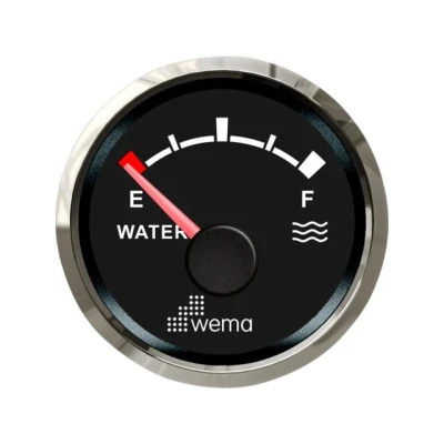 Afbeelding van Wema Silver series zwarte Tankmeter Water NMEA2000