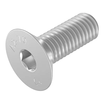Afbeelding van SECCARO Set van 20 verzonken schroeven M6 x 18 mm roestvrij staal V2A VA A2 DIN 7991 / ISO 10642 binnenzeskant