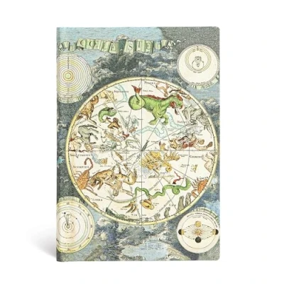 Afbeelding van Early Cartography Celestial Planisphere Mini Lined Softcover Flexi Journal