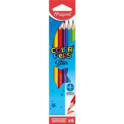 Afbeelding van Maped kleurpotlood Color&#039;Peps, 6 potloden
