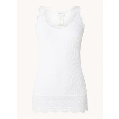 Afbeelding van Rosemunde Silkmix Top, Dames, Maat: Medium, New white