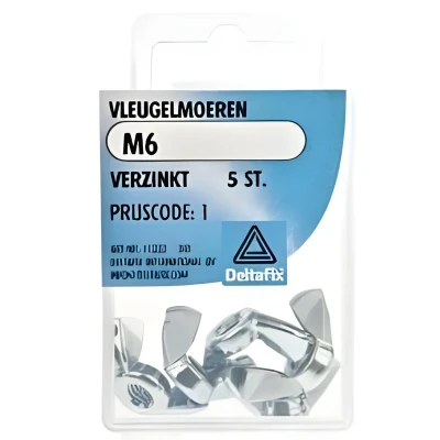 Afbeelding van Vleugelmoer m6 verz 5st Deltafix