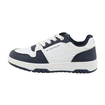 Afbeelding van TOM Tailor Sneaker Sneakers laag voor kinderen, Maat: 36, White navy Pu