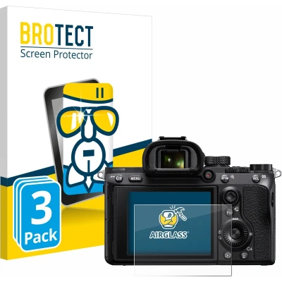 Afbeelding van BROTECT Screenprotector voor Sony Alpha 7 III / 7R II 7S Folie Beschermfolie Beschermglas transparant (3 Stuks)